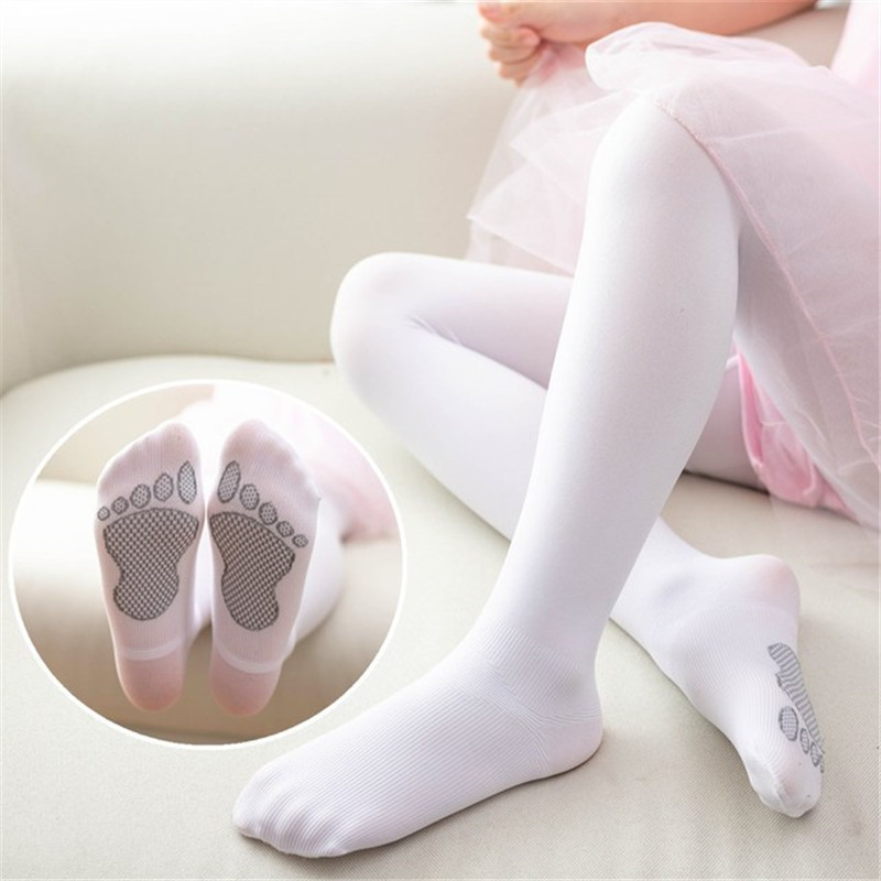 High-elastic mask anti-pilling children's pantyhose spring and summer foot anti-slip small feet children's pantyhose dance socks
