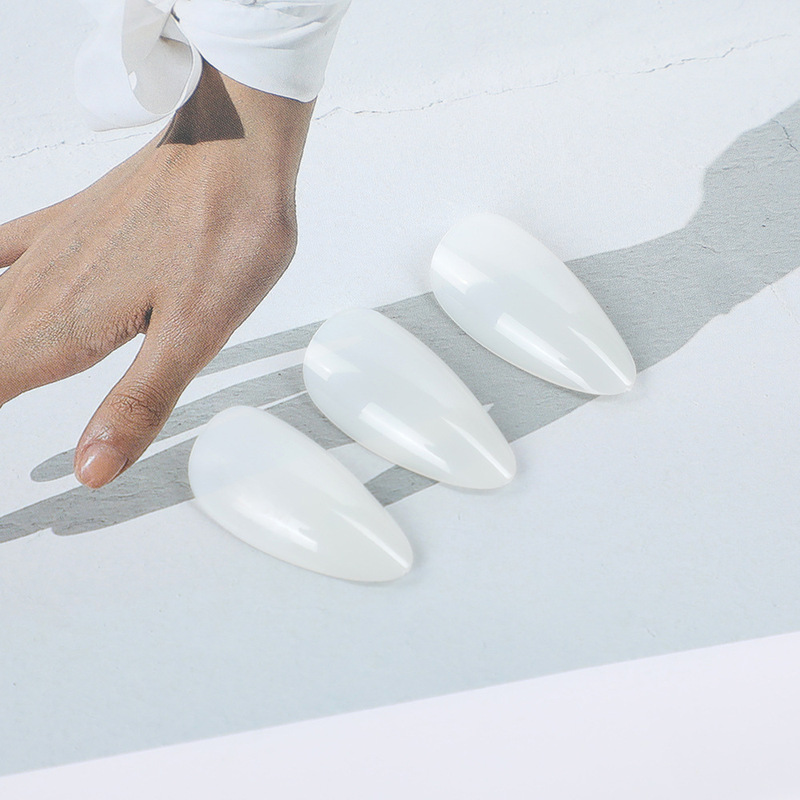 Reliable Quality Guaranteed Abs Material 100Pcs Short Full Cover Almond Gel Artificial Nails