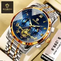 Brand Brand Watch Оптовая производитель светящийся полый водонепроницаемые трансграничные кварцевые часы Мужские часы внешней торговли мужские часы