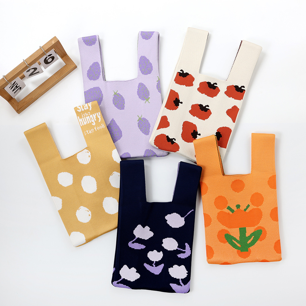 2024 Flying Weaving Bag Tote Bag Versión coreana del nuevo bolso de mano de moda Fabricante de bolsas de compras casuales de gran capacidad para estudiantes