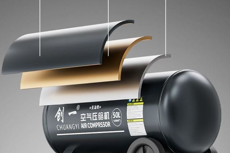 Air Compressor Pump Small 220V Oil-Free Low-Noise Industrial-Grade Woodworking High-Pressure Nail Gun