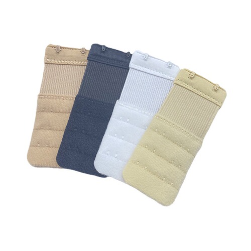 Underwear accessories 3.8cm three rows and two buttons nylon extension buckle bra elastic elastic band buckle distance 1.9CM extended buckle
