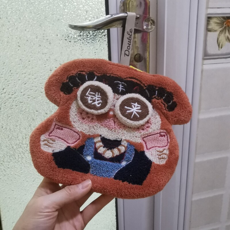 Shuangli Genuine Little Rich Woman Internet Celebrity Popular Hand Towel Kitchen Bathroom Hand Towel Cute and Absorbent