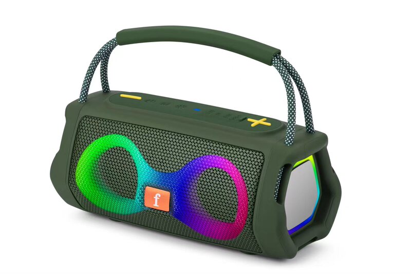 外国貿易 ET-313 オーディオ屋外スピーカーポータブル大音量ハイパワー RGB カラフルなライトサブウーファー|undefined