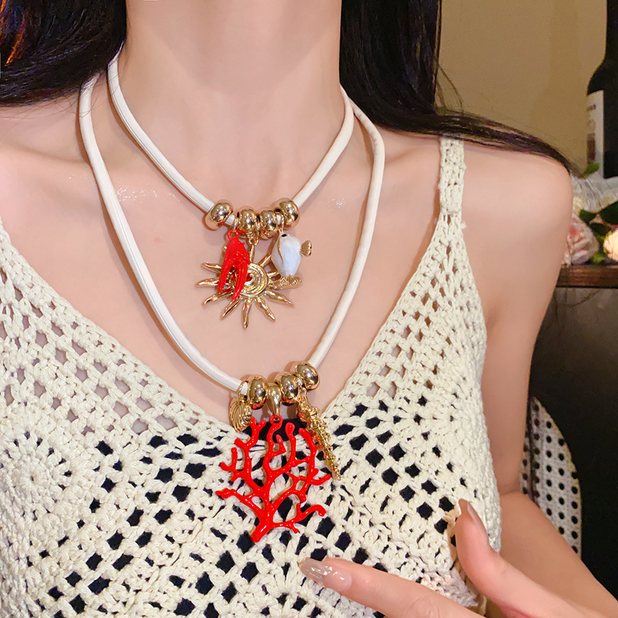 11 # Collar-Oro-Blanco-Conjunto de dos piezas