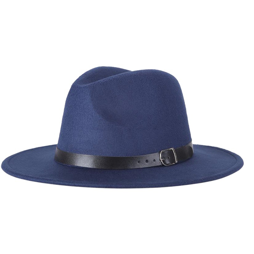 2022 otoño e invierno nuevo estilo europeo y americano lana Jazz sombrero moda mujer sombrero superior sombrero fábrica al por mayor bolsa pelo banda