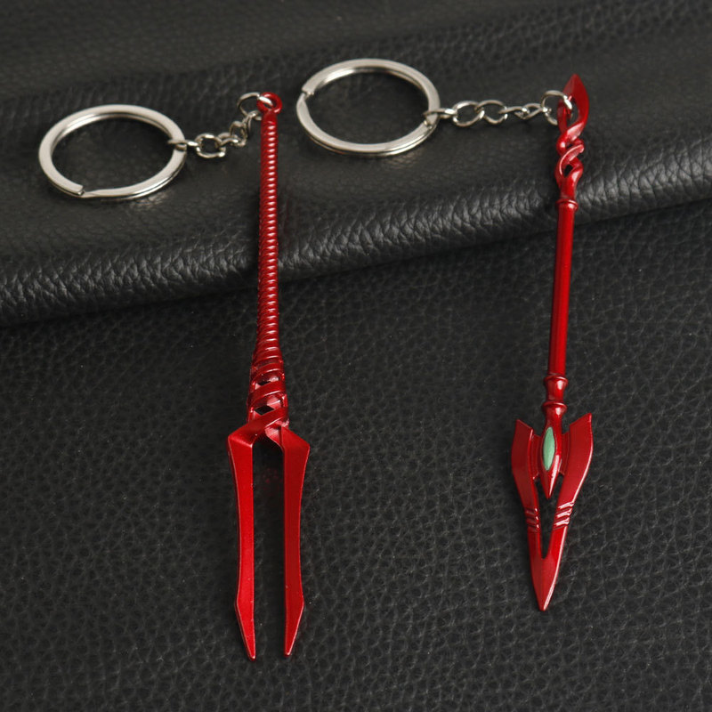 New Age Evangelion EVA Keychain Langkinus Killing King's Gun Cassius Weapon Pendant Accessories