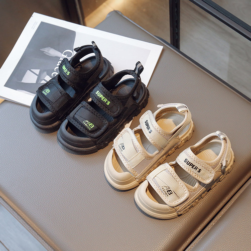 Children's Sandals 2024 Summer New Style Boys and Girls Beach Sandals Breathable Casual Sports Boys' Summer Shoes Cross-Border