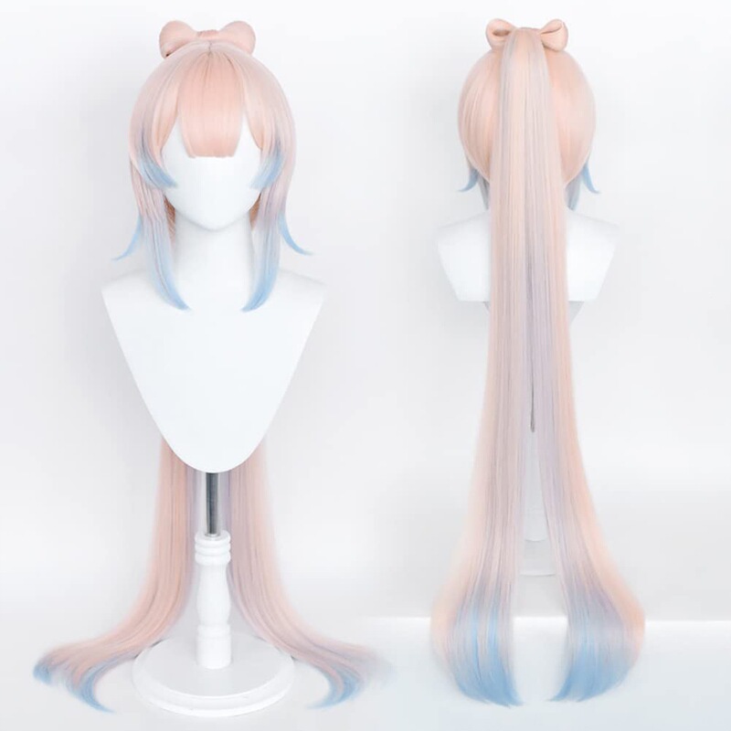 Anime Wig Genshin Impact Kokomi Sangonomiya Kokomi Cosplay Yiwu Wig High-Temperature Synthetic Fiber Hairpiece Anime Wig Genshin Impact Kokomi Sangonomiya Kokomi Cosplay Yiwu Wig High-Temperature Synthetic Fiber Hairpiece