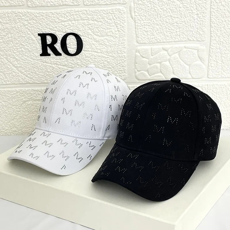 Pomladni in jesenski modni klobuk z račjim jezikom, poletni, vsestranski, otroški vložki Hot Diamond, črka M, za prosti čas_voghion.com