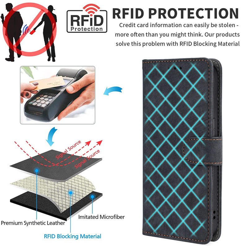 Custodia antifurto in pelle compatibile con A35/A55 ZTE Blade A55 Phone_voghion.com