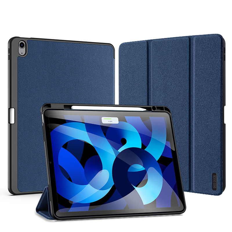 DUXDUCIS es adecuado para la funda protectora del iPad Air13 con ranura para lápiz, funda protectora plegable triple para iPad11, funda anticaídas.