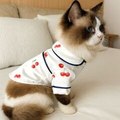 現物が国境を越えて爆発したペット服春夏の子犬猫のフレンチパジャマの源工場が代理で発行された