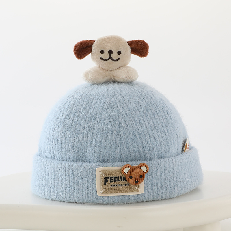 Sombreros para bebés otoño y invierno lindo super lindo pequeño mes de edad Sombreros de primavera y otoño para bebés y bebés de hombres y mujeres gorras de piel de melón