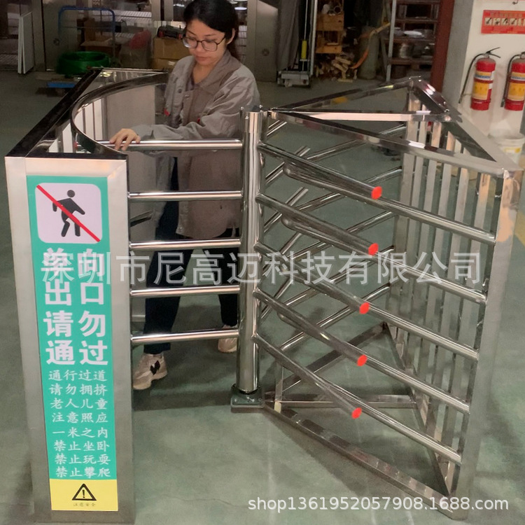 源头工厂现货半高单向转闸高铁站汽车站旅客出站梳状单向门三辊闸