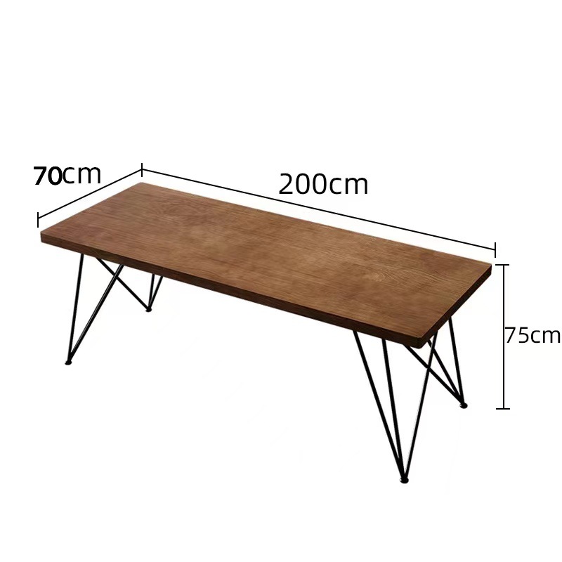 Mesa de computadora de escritorio de madera sólida nórdica, escritorio de escritorio simple, escritorio de dormitorio, escritorio de tablero grande, escritorio de barra larga moderno