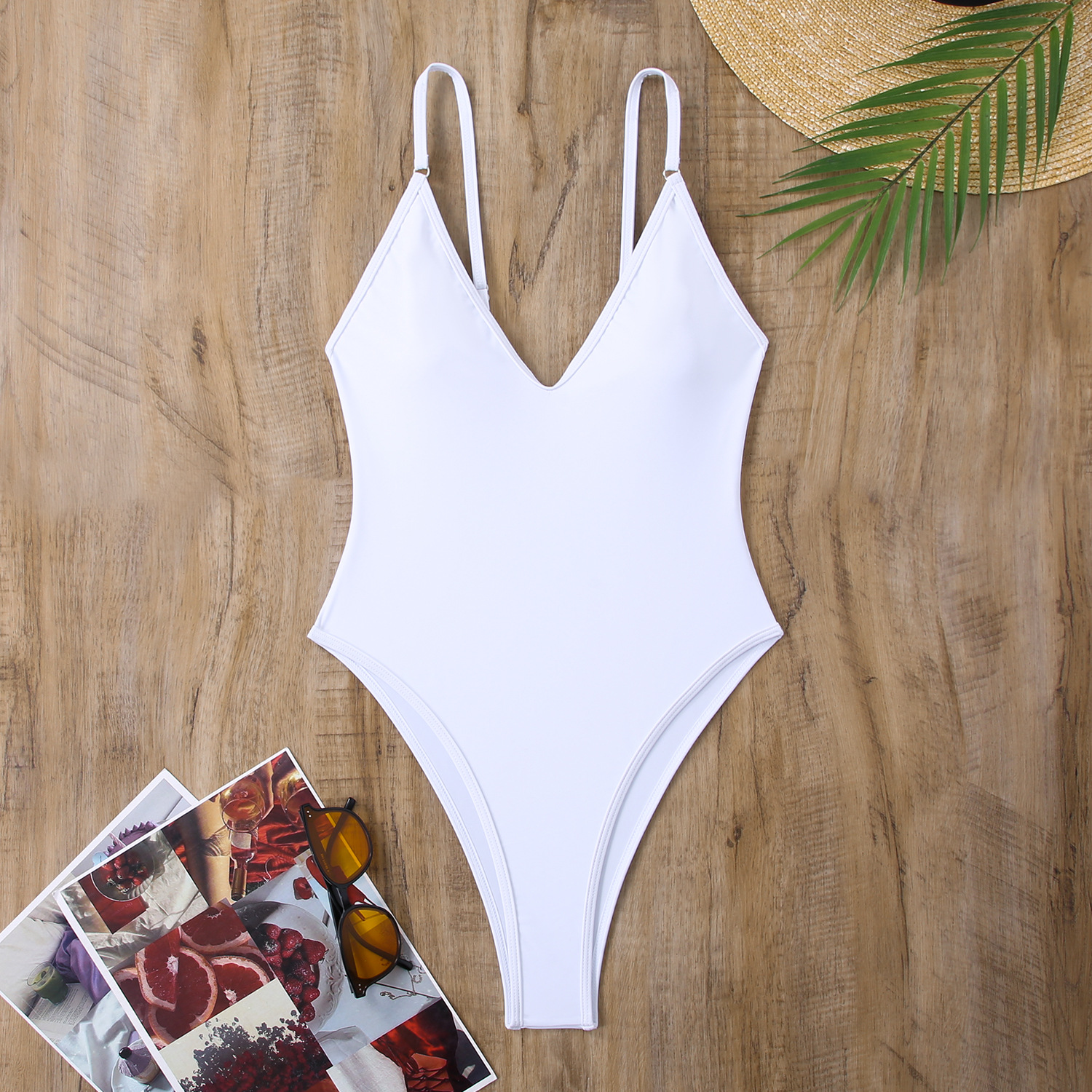 175g Weight Sleeveless Sleeve Length Pullovers Placket Type Nylon, Polyester Fabric Type Regular Top Length One-pieces Tops Type 1 Piece Quantity Swimming Pool, Beach Occasion Strap Neckline Skinny Fit Type Solid Color Pattern Women's Gender Beach Style Women's Beach Solid Color 1 Piece Tankinis Swimwear 29