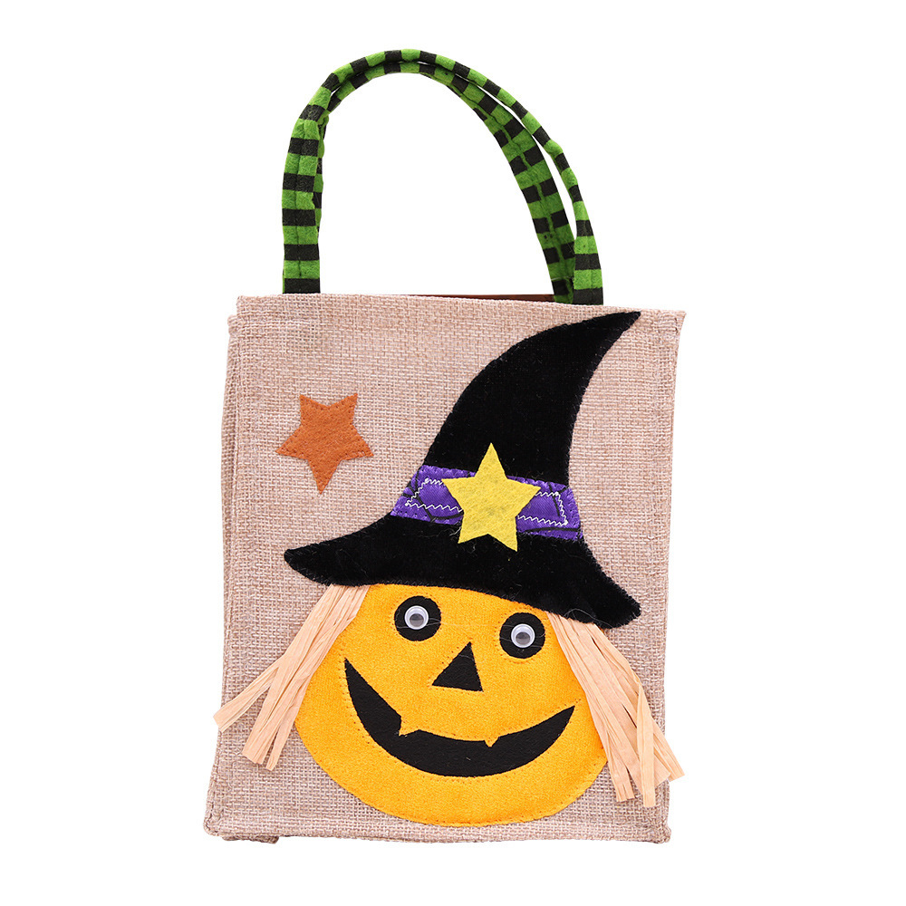 Bolsas de regalo de Halloween transfronterizas Bolsas de mano no tejidas Bolsas de dulces Bolsas de calabaza Bolsas de regalo de props