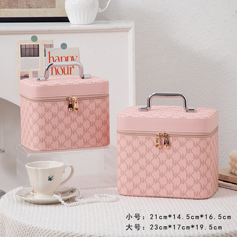 Caja de maquillaje de recuerdos de boda Caja de regalo Productos para el cuidado de la piel del hogar de gran capacidad para organizar maletas Almacenamiento de belleza