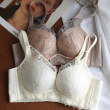 正品奢华性感蕾丝内衣套装女聚拢中厚小胸罩无钢圈收副乳文胸套装