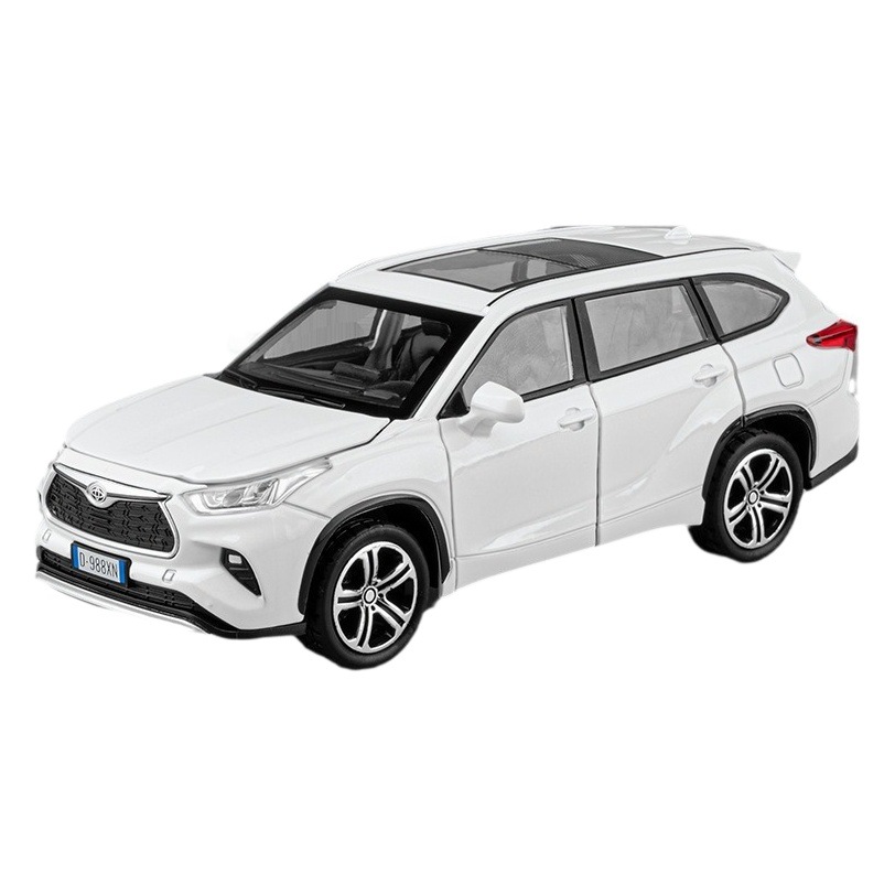 Jiaye modelo de coche de aleación de simulación 1:32 Highlander off-road vehículo efecto de sonido de iluminación Tire hacia atrás modelo de coche de juguete colección de decoración
