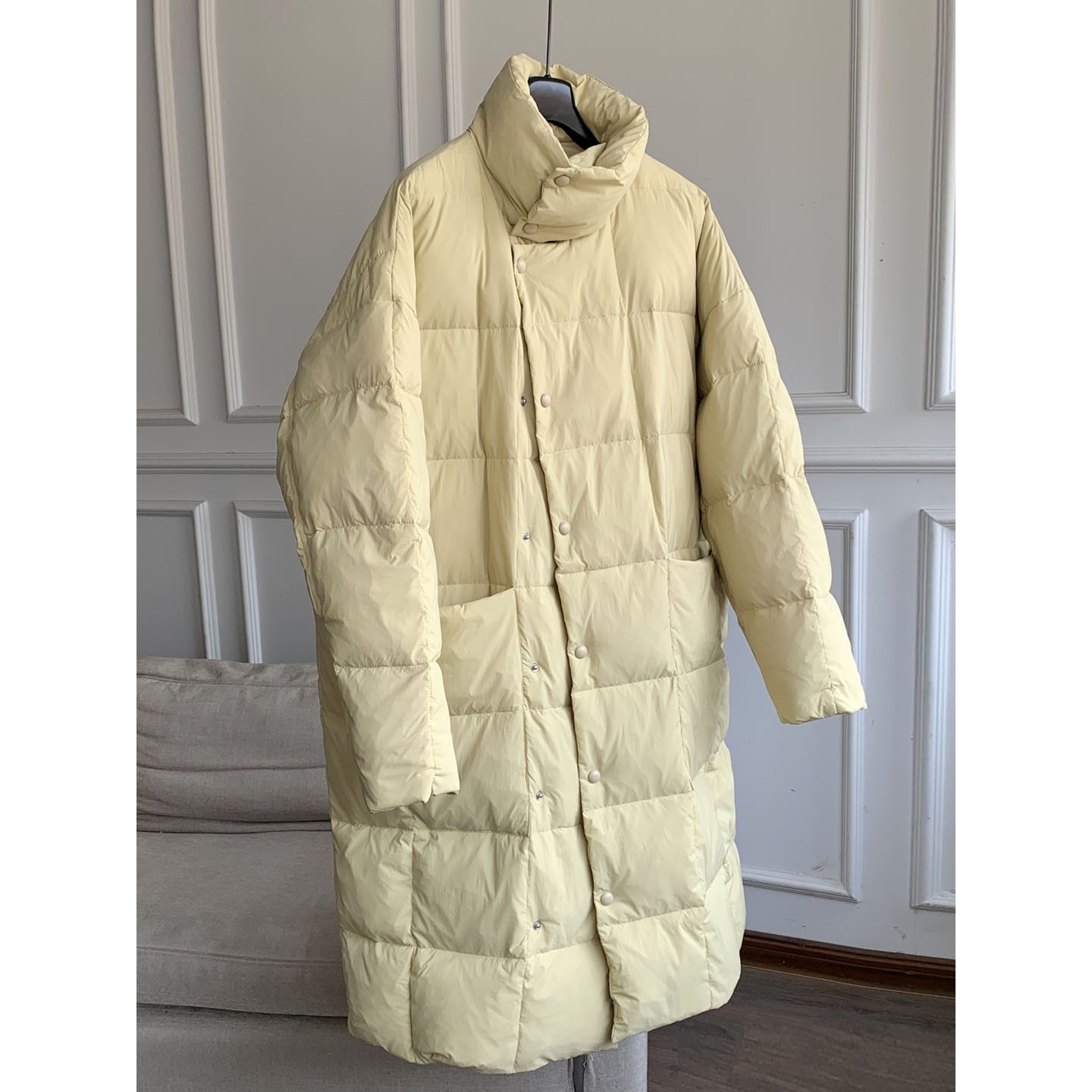 2025 New Winter Thickeneded White Duck down Casual Stand Collar Long down Jacket Top for Women Wholesale H18Fy130