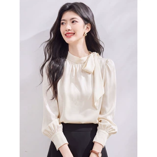 工厂直销已出货◆实拍2026秋季新款韩版百搭长袖休闲衬衫女上衣潮