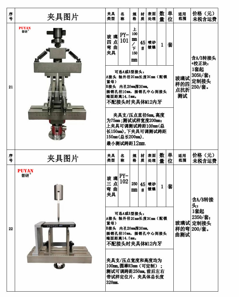 拉力万能试验机夹具12