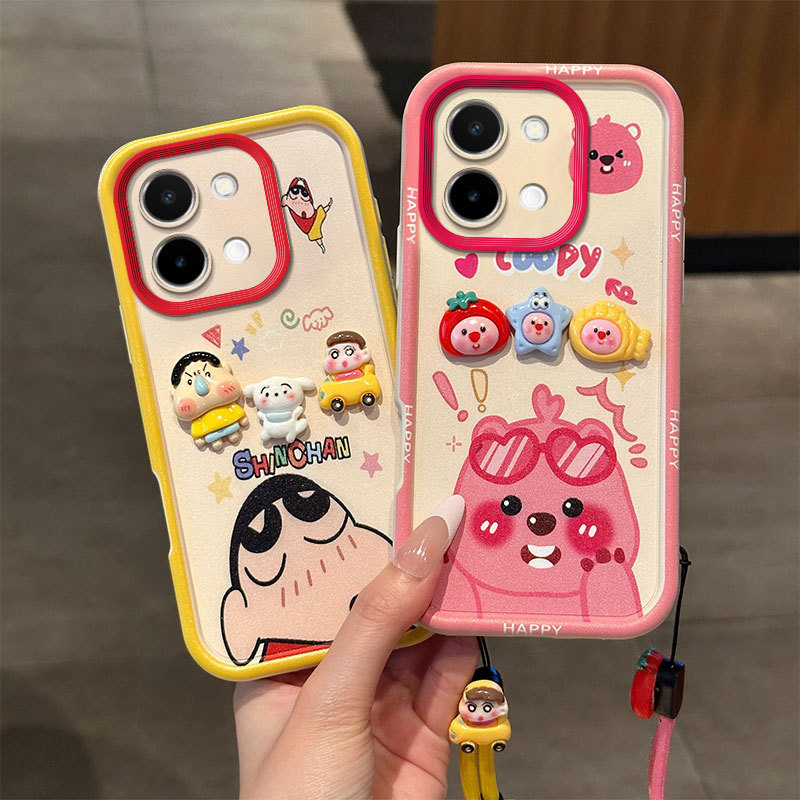 Suitable for Oppo Realme15 Mobile Phone Case C61/C71 Cartoon Soft Shell Reno4 Painted Reno13F Protective Cover