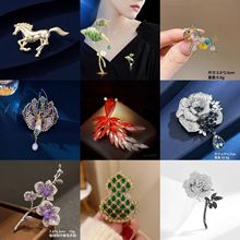 高档轻奢胸针小众设计感胸花配饰时尚生肖气质高级感动物别针批发
