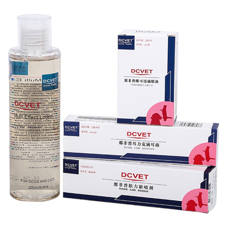 Agente mayorista de la gama completa original de limpiadores líquidos Nafipu Fulinxin, productos de limpieza para oídos y ojos de mascotas Nafipu.