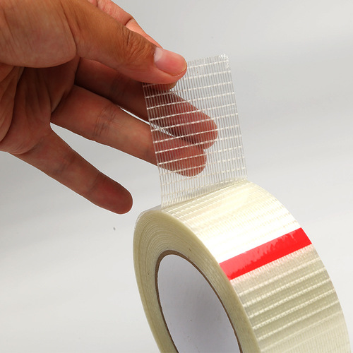 Xiling strong striped fiberglass tape 8915 single-sided striped transparent tensile wear-resistant sealing fiber glue