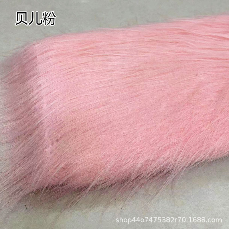 12 ''plush tela DIY caída de piel artificial de piel simulación de piel muñeca pelo bestia traje de piel larga tela de piel