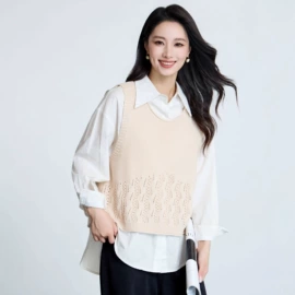 女式针织衫;女式马甲;毛衣