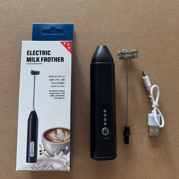 Wireless electric milk frother, handheld coffee stirring stick, three-speed adjustable, rechargeable, for home use, small size