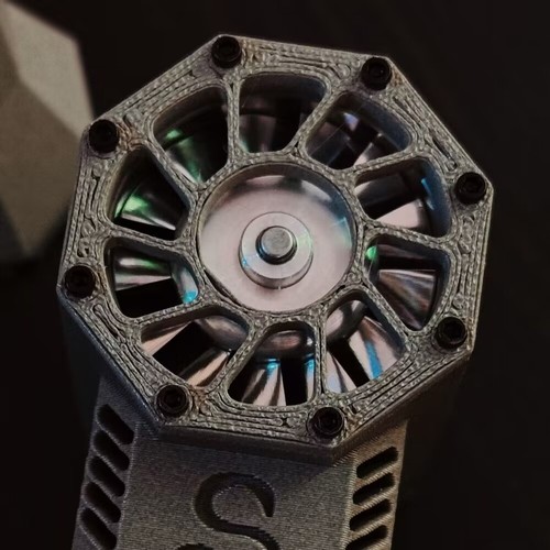 DIY violent fan, internet celebrity violent hair dryer, high-speed brushless motor, ducted vortex fan, cross-border same version