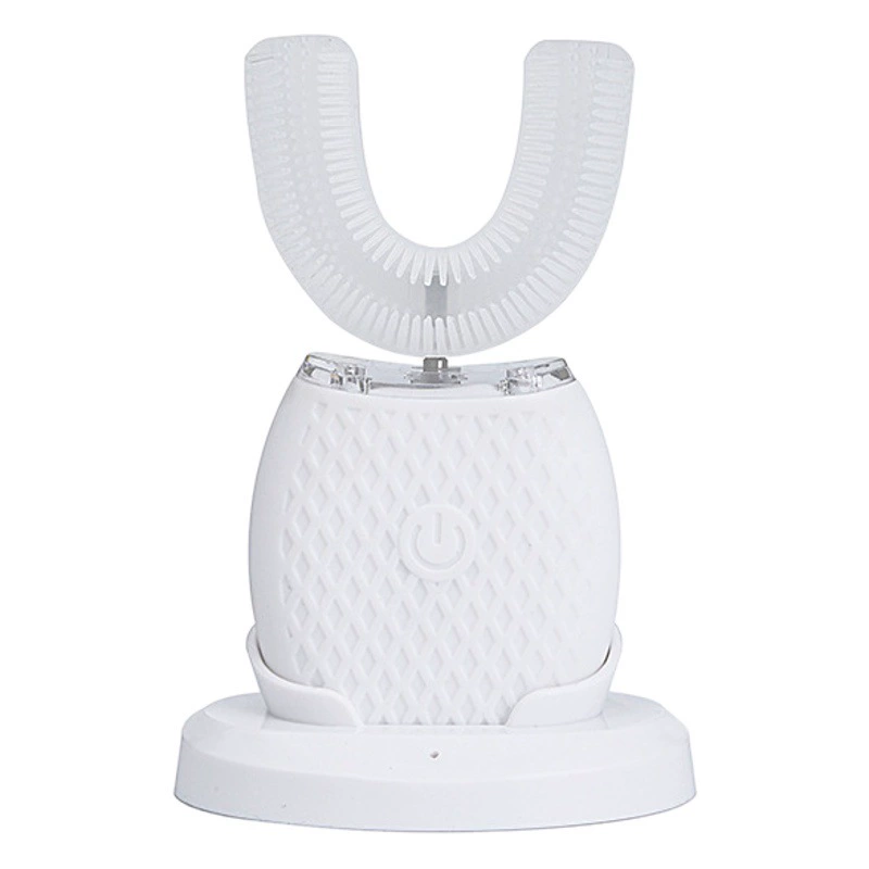 Новая ленивая автоматическая U-образная электрическая зубная щетка для взрослых детей звуковой чистки зубов горловина с силиконовой мягкой щетиной