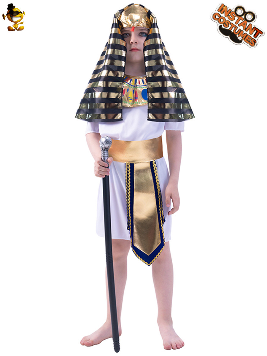 2019 nuevo niño pequeño Faraón traje de juego de rol traje de rendimiento traje de cosplay de Halloween
