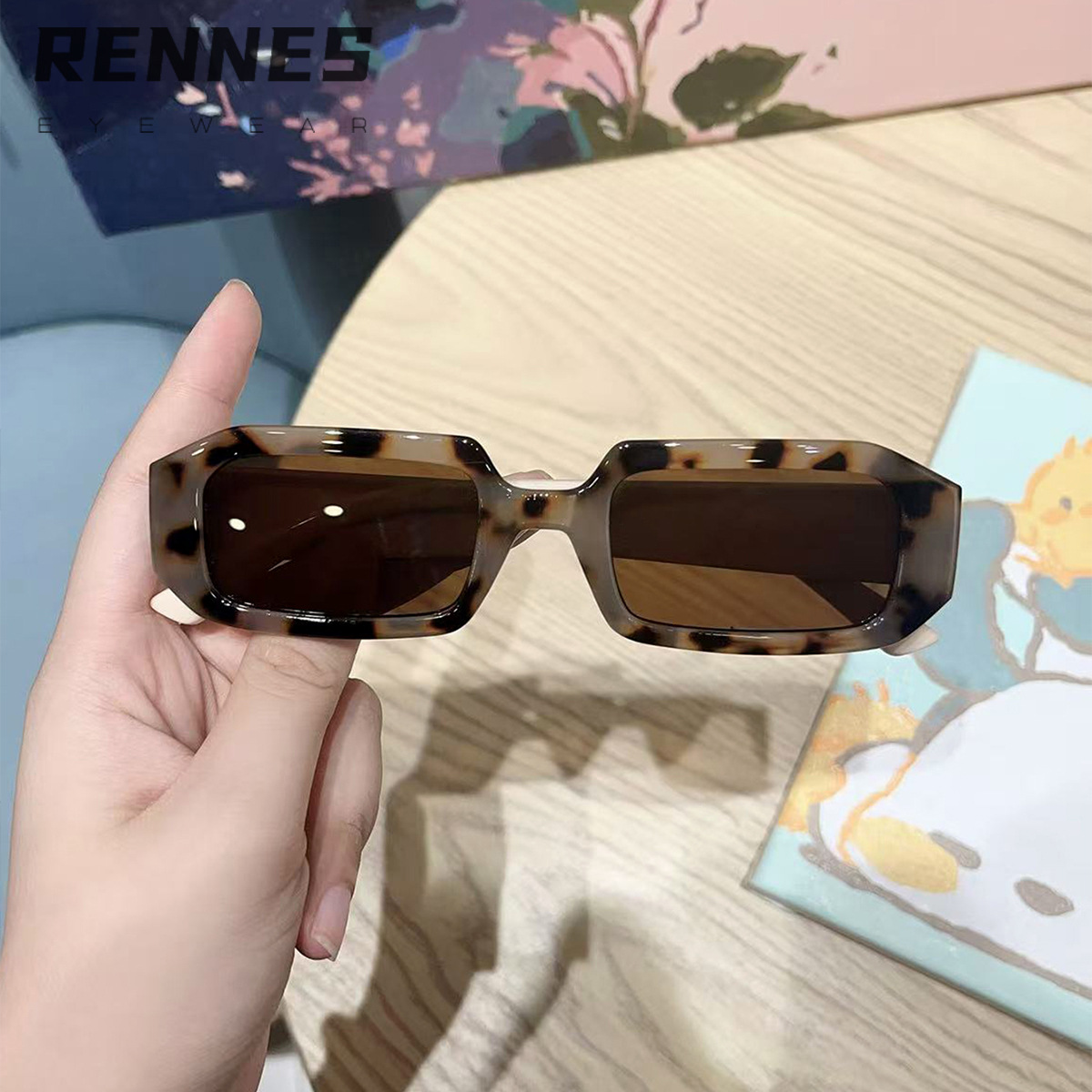 Nuevas gafas de sol a juego cuadradas europeas y americanas transfronterizas