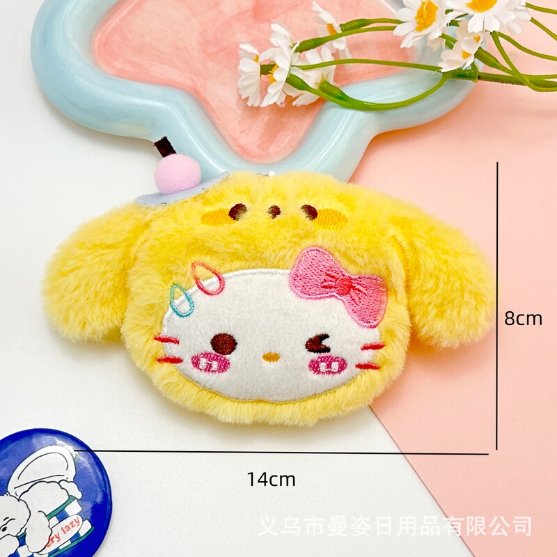 新しいオリジナル子猫きしむ人形ペンダントプリン kt アップルストロベリーベア多用途人形ペンダントブローチアクセサリー|undefined