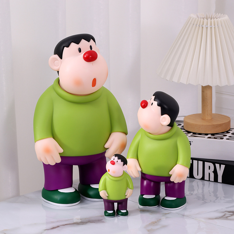 (2개) 팡 후 틱 헤드 장식품 대형 프리미엄 거실 바닥 인형 조합 자동차 중앙 제어 후면 손 인형
