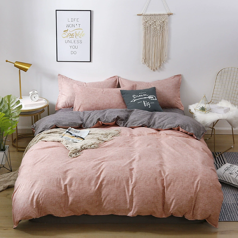Aloe vera gel, set, sheet, duvet cover for elementary school students, simple and elegant design, high-quality style, 4 piece set, wholesale, 3 piece set