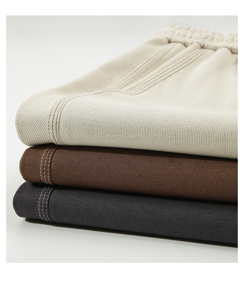 夏季新款双面斜纹棉日系复古运动五分短裤卫裤 (4).jpg