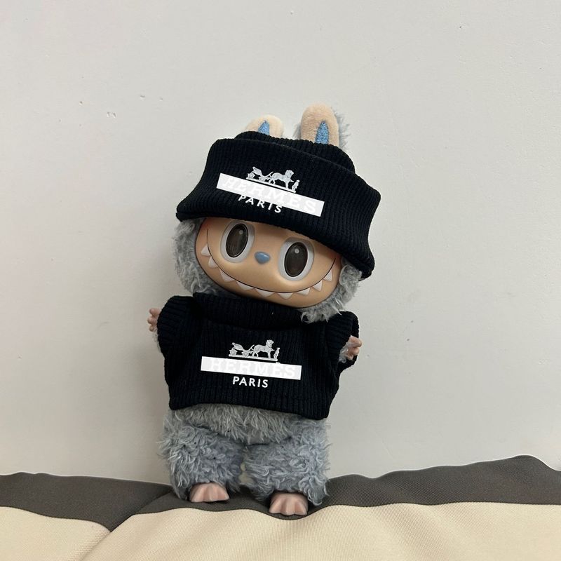 labubu娃衣名牌穿搭适用于一二三代17cm拉布布服饰换装批发定制|undefined