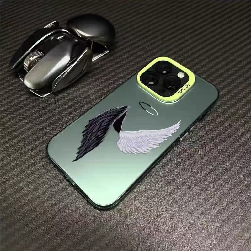 Nuevas alas de ángel para iPhone 16 funda para teléfono móvil Apple 15promax/14 anti-caída 13pro12 Europa y América