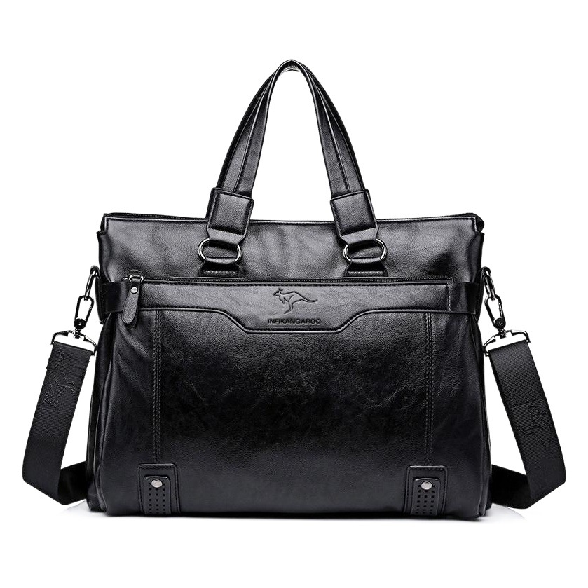 Men's Bag Soft Leather Handbag Yingfei Kangaroo Business Briefcase Crossbody Bag Large Capacity Men's Computer Bag Shoulder Bag