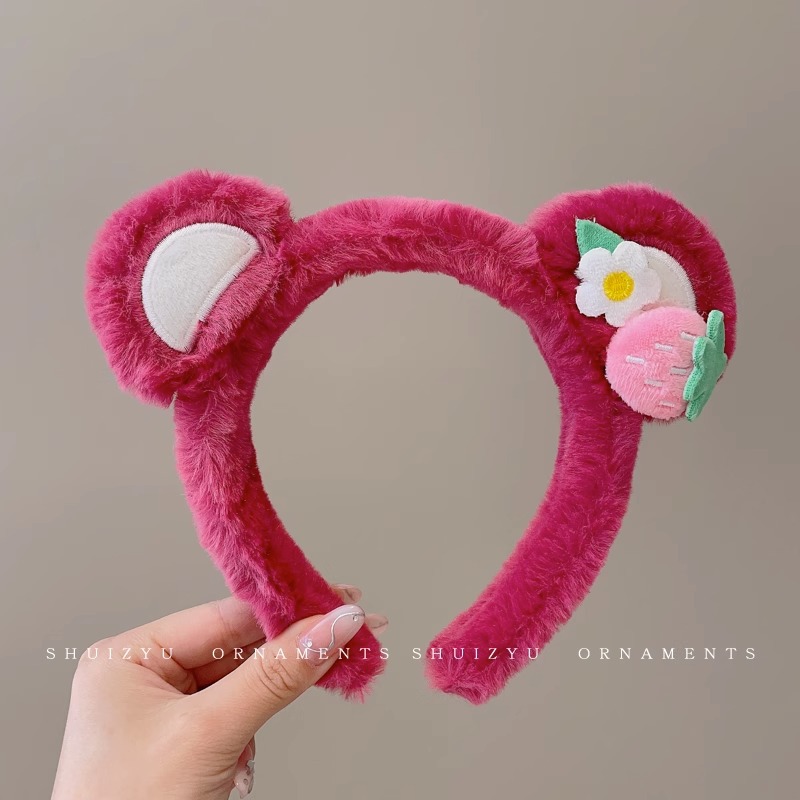 Face Wash diadema especial femenina 2023 nueva diadema femenina antideslizante horquilla de pelo de felpa Paquete de pelo banda de pelo de dibujos animados tocado