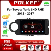 Подходит для Toyota Yaris с левым и правым рулём, глобальная версия 12-17, Android-навигация, беспроводной CarPlay, без потерь