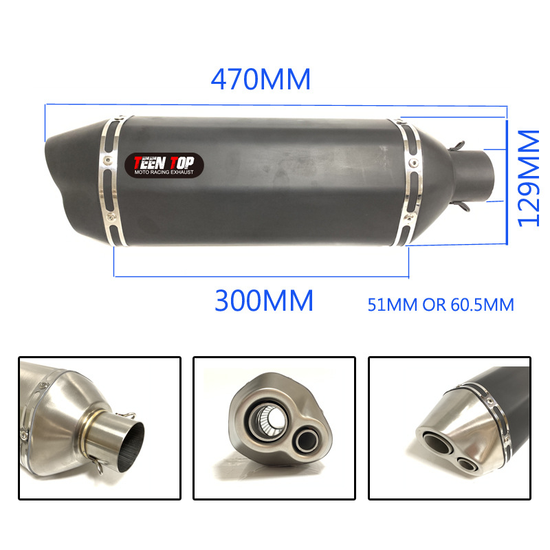 Suitable for Motorcycle Modification Z900/800 Yamaha R15Fz8 Modified Scorpion Dual Exhaust Pipe