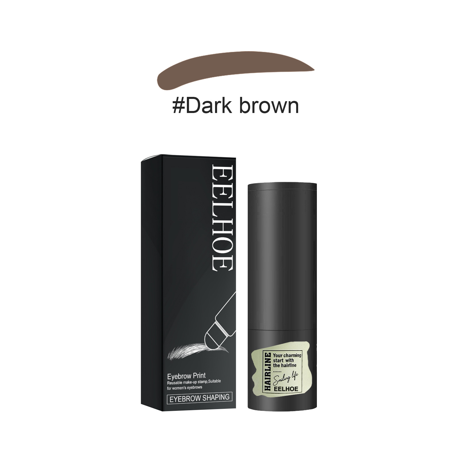 Set di stampe EELHOE Linea per capelli Rosa Lazy People Il trucco naturale non sviene velocemente Biglietto per sopracciglia_voghion.com